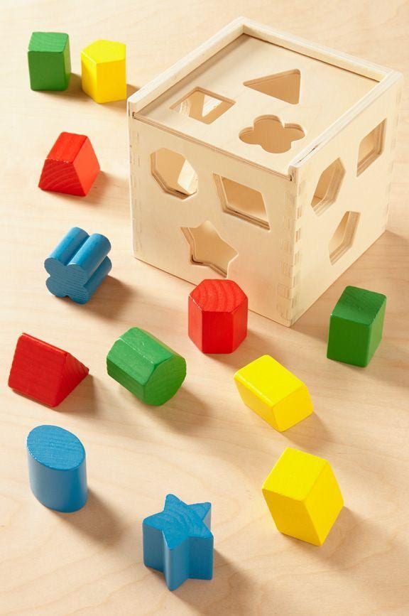 Wooden Shape Sorter Cube