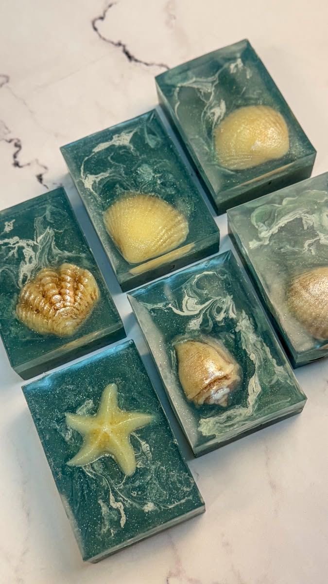 Ocean Seashell Soap Set